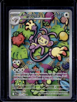 2025 Pokemon Phantasmal Flames Ambipom Illustration Rare #107/094 - Image 1