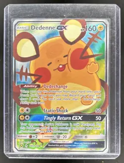 2019 Pokemon SM Unbroken Bonds Dedenne GX Promos #195a /214 - Image 1