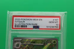 2023 POKEMON MEW EN-151 ILLUSTRATION RARE #167 IVYSAUR PSA 10 - Image 2