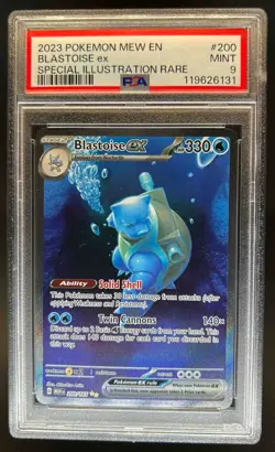 2023 Pokemon SV 151 Blastoise ex #200/165 PSA 9 - Image 1