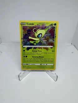 Pokemon TCG - Celebi 009/185 SwSh04: Vivid Voltage Amazing Rare NM - Image 1