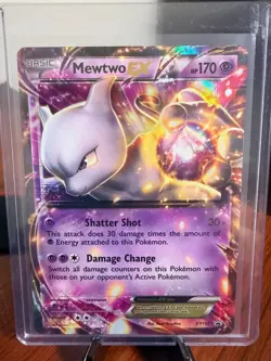 2016 XY Mewtwo EX Black Star Promo Holo Rare #XY107 - Image 1