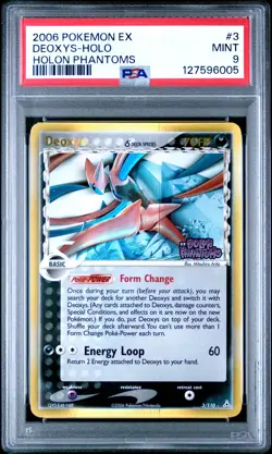 2006 POKEMON EX HOLON PHANTOMS #3 DEOXYS-HOLO PSA 9 - Image 1