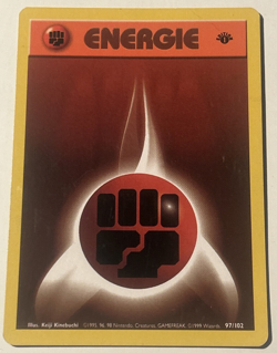 Pokemon TCG - Fighting Energy Energie 1st Edition German Base Set 97/102 LP - Image 1
