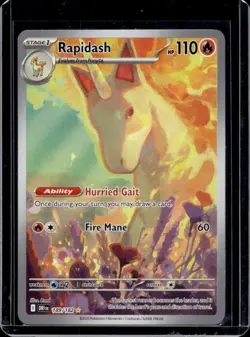 2025 Pokemon Destined Rivals Rapidash #189/182 - Image 1