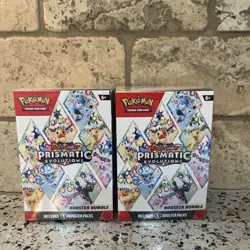 Lot Of 2 Pokemon TCG Scarlet Violet Prismatic Evolutions Booster Bundles Sealed - Image 1