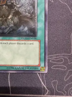 YuGiOh TCG Dark World Dealings STON-EN038 Ultimate Rare 1st Edition LP - Image 5