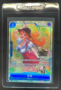 2025 One Piece Nami Super Rare Chinese 3rd Anniversary Stamp #OP11-054 - Image 1