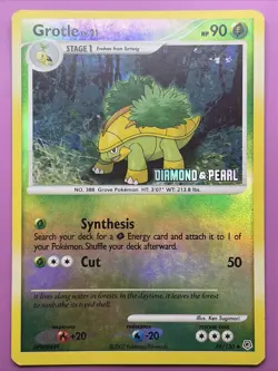 Grotle 49/130 Diamond & Pearl Stamped Burger King Promo Pokemon Card - Image 1
