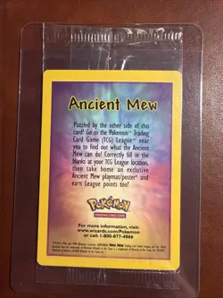 SEALED Ancient Mew Pokemon New Movie Promo Double Holo Foil Rare 1999-2000 Card - Image 1