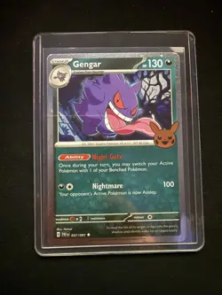 Gengar 057/091 Trick or Trade 2024 Cosmo Holo Pokemon Card Halloween - Image 5