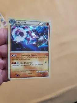 Lucario 14/95 Call Of Legends Cracked Ice Holo Pokemon Card MP - Image 1