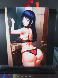 Hinata Hyuga Naruto Custom Art Card NM Anime Sexy Waifu CCG Collectible - Image 1