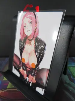 Sakura Haruno Naruto Custom Art Card NM Anime Sexy Waifu CCG Collectible - Image 2