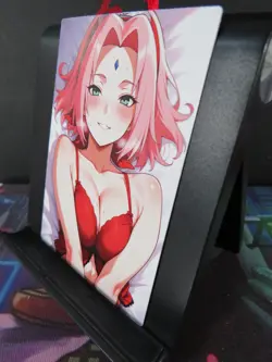 Sakura Haruno Naruto Custom Art Card NM Anime Sexy Waifu CCG Collectible - Image 2