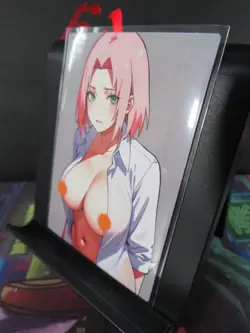 Sakura Haruno Naruto Custom Art Card NM Anime Sexy Waifu CCG Collectible - Image 2