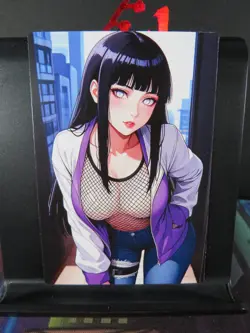 Hinata Hyuga Naruto Custom Art Card NM Anime Sexy Waifu CCG Collectible - Image 1