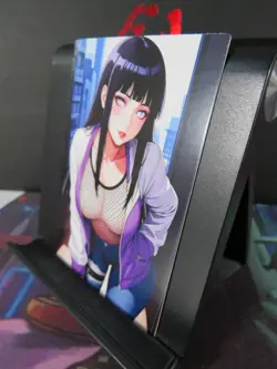 Hinata Hyuga Naruto Custom Art Card NM Anime Sexy Waifu CCG Collectible - Image 2