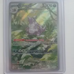 Pokemon TCG Nidoking 174/165 Scarlet & Violet 151 Illustration Rare Card Holo NM - Image 1
