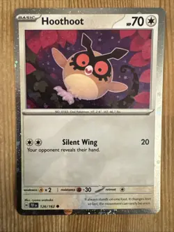 Hoothoot - 126 (Cosmos Holo) 126/162 Sv: Scarlet & Violet Promo Cards Holo - Image 1