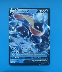 Greninja v 073/264 Swsh08: Fusion Strike Holo NM Pokemon TCG Card - Image 1