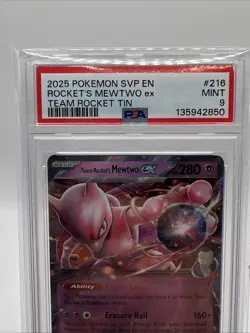 Team Rocket's Mewtwo ex 216 Sv: Scarlet & Violet Promo Cards Holo - Image 3