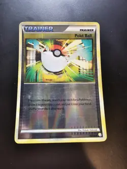 Poke Ball 95/123 HeartGold & SoulSilver Reverse Holo Pokemon Card - MP - Image 1