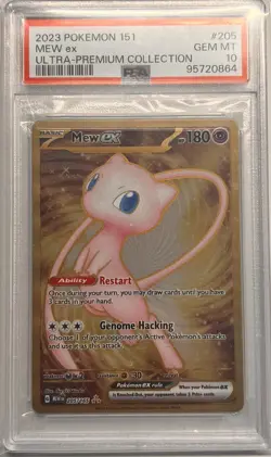 Pokemon PSA 10 Mew ex - (151 Metal Card) 205/165 | Sv: Scarlet & Violet 151 - Image 1