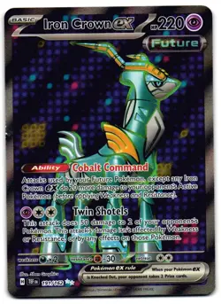 Iron Crown ex 191/162 - Temporal Forces Ultra Rare Pokemon TCG - LP Card - Image 1