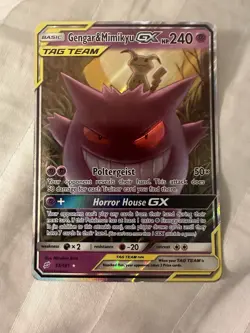 Gengar & Mimikyu GX HP240 Pokemon Card For Sale - Image 2