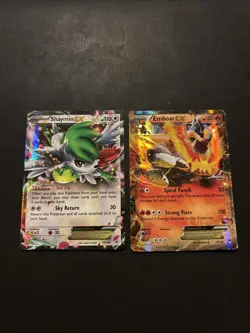 Pokemon TCG: XY 2 Card Ex Lot Shaymin And Emboar - Image 2