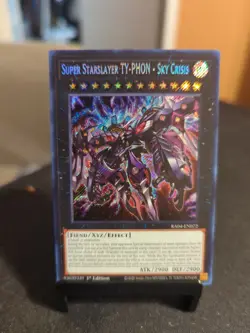 Yu-Gi-Oh! Super Starslayer TY-PHON Sky Crisis RA04-EN072 Secret Rare Card - Image 1