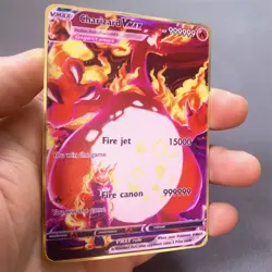 10000point Metal Legendary Cards VMAX Gold Card Limited for Kids Gifts** - Image 2