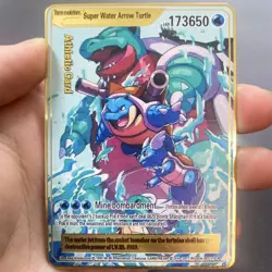 10000point Metal Legendary Cards VMAX Gold Card Limited for Kids Gifts** - Image 4