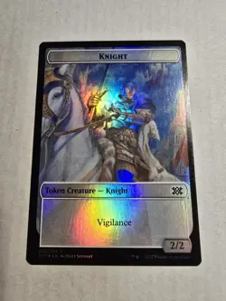 Cat Dragon Knight Double-Sided Token Double Masters 2022 Foil - Image 2