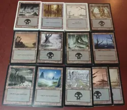 300+ Basic Land ~ Tempest Mirage Ice Age Revised ~ mtg Vintage Mana Lot PLAYED - Image 2