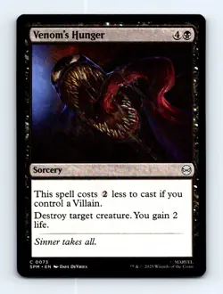 #73 2025 Marvel's Spider-Man ` Venom's Hunger Common - Image 1