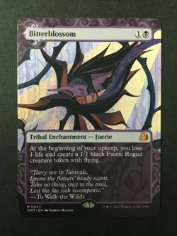 MTG Wilds of Eldraine: Enchanting Tales #27 Bitterblossom LP - Image 1