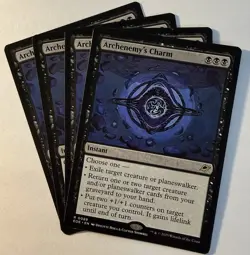 x4 MTG Edge of Eternities Archenemy's Charm 0088 NM Rare Playset 4x - Image 1