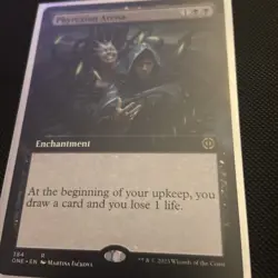 MTG Magic the Gathering Phyrexian Arena (extended art foil) All Will Be One NM - Image 1