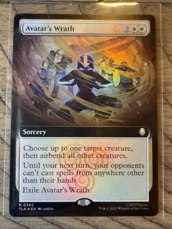 Magic MTG Avatar Avatar's Wrath TLA 0365 Extended Art Foil Rare - Image 1