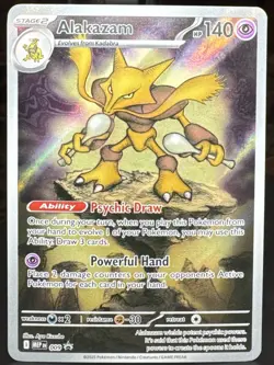 Pokemon Pokemon TCG Alakazam 009 Me: Mega Evolution Black Star Promo Holo Card - Image 1