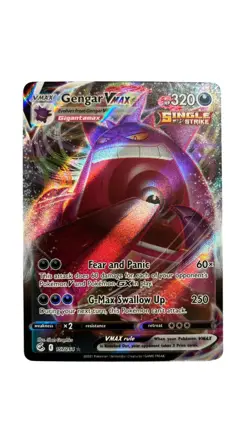Pokemon TCG Gengar VMAX 157/264 Swsh08: Fusion Strike - Image 1