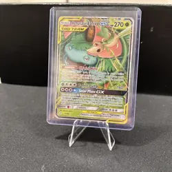 Pokemon TCG Venusaur Snivy Tag Team GX Cosmic Eclipse Holo Card 1/236 2019 - Image 2