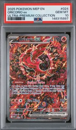 2025 POKEMON MEP EN-ME BLACK STAR PROMO 024 ORICORIO EX UPC - PSA 10 - Image 1