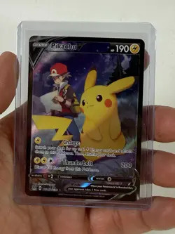 Pikachu V TG16/TG30 Swsh11: Lost Origin Trainer Gallery Holo NM Pokemon TCG - Image 1