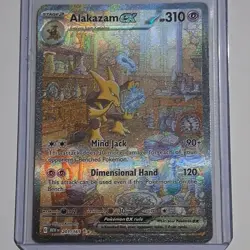 Alakazam ex 201/165 Special Illustration Rare SIR SV 151 Pokemon Card NM - Image 1