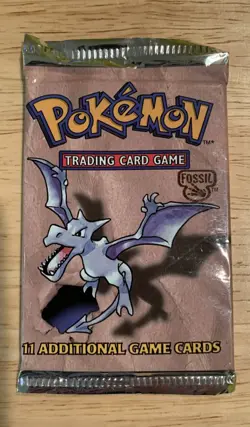 VINTAGE 1999 POKEMON BOOSTER PACK (FOSSIL) 742818060714 - Image 1
