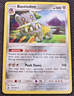 Bastiodon - SM - Ultra Prism 85/156 Holo Rare Pokemon TCG LP -- L39 - Image 1