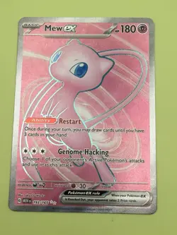 Mew ex 193/165 Full Art Holo - 2023 Pokemon Sv: Scarlet & Violet 151 Ultra Rare - Image 3